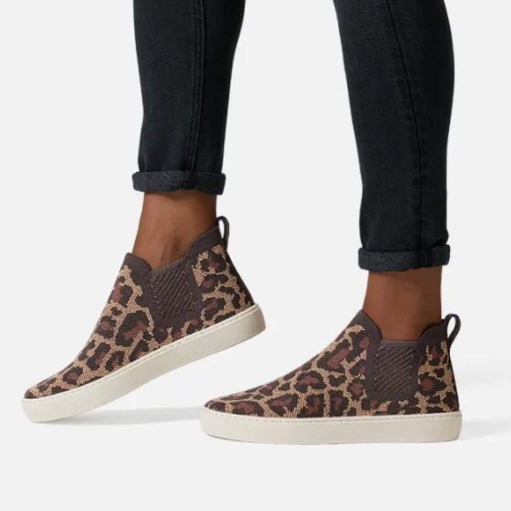 Leopard Print Slip-On Sneakers
